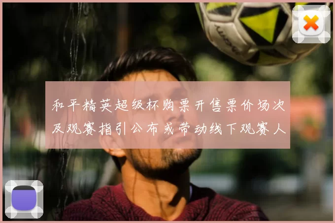 和平精英超级杯购票开售票价场次及观赛指引公布或带动线下观赛人流